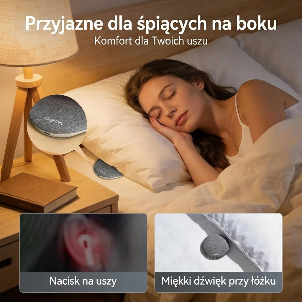 👂 Gasisz światło i znów słyszysz dzwonienie w uszach? Ten prywatny głośnik pod poduszkę pomoże Ci spokojnie zasnąć 💤